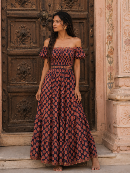 Paloma Block Printed Smock Dress