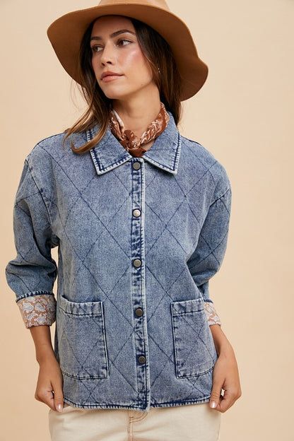 Quilted Denim Jacket