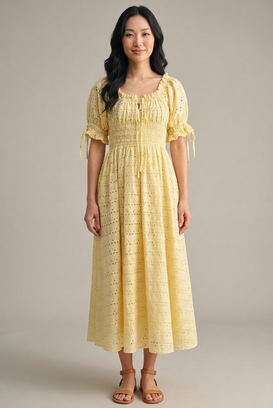 The Elaina Eyelet Maxi