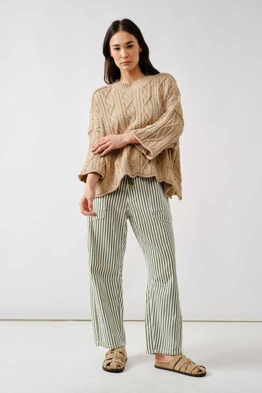 Odette Barrel Denim Pants