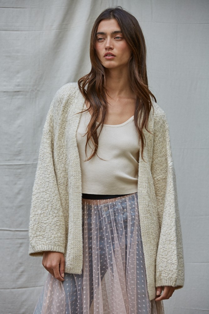 Romania Open Front Cardigan