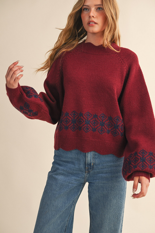 The Mulberry Ember Sweater