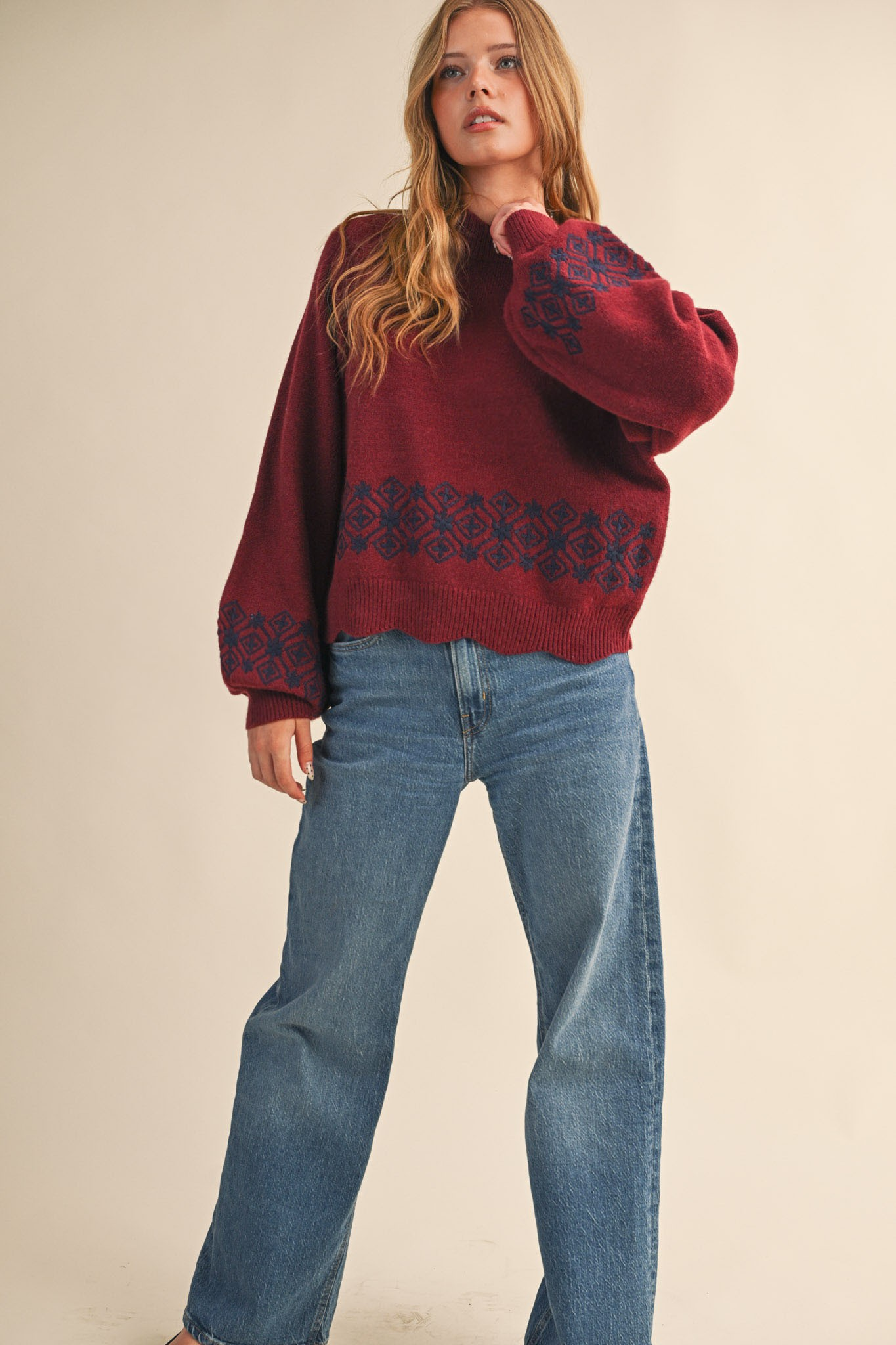 The Mulberry Ember Sweater