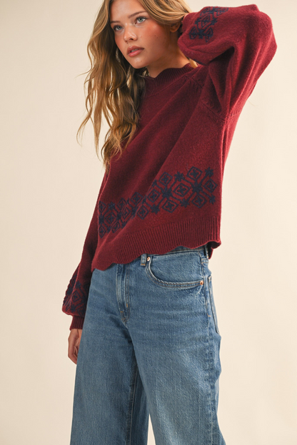 The Mulberry Ember Sweater