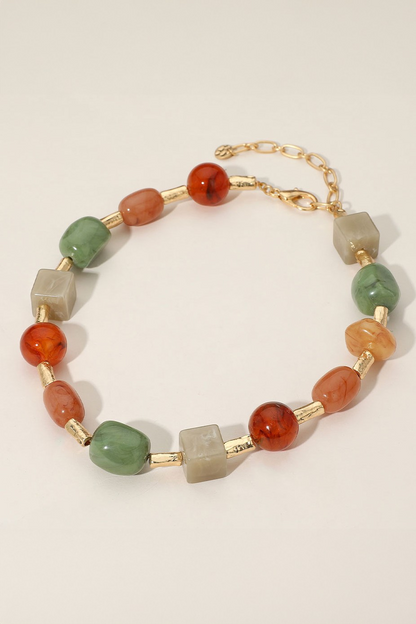 Autumn Chunky Beaded Necklace