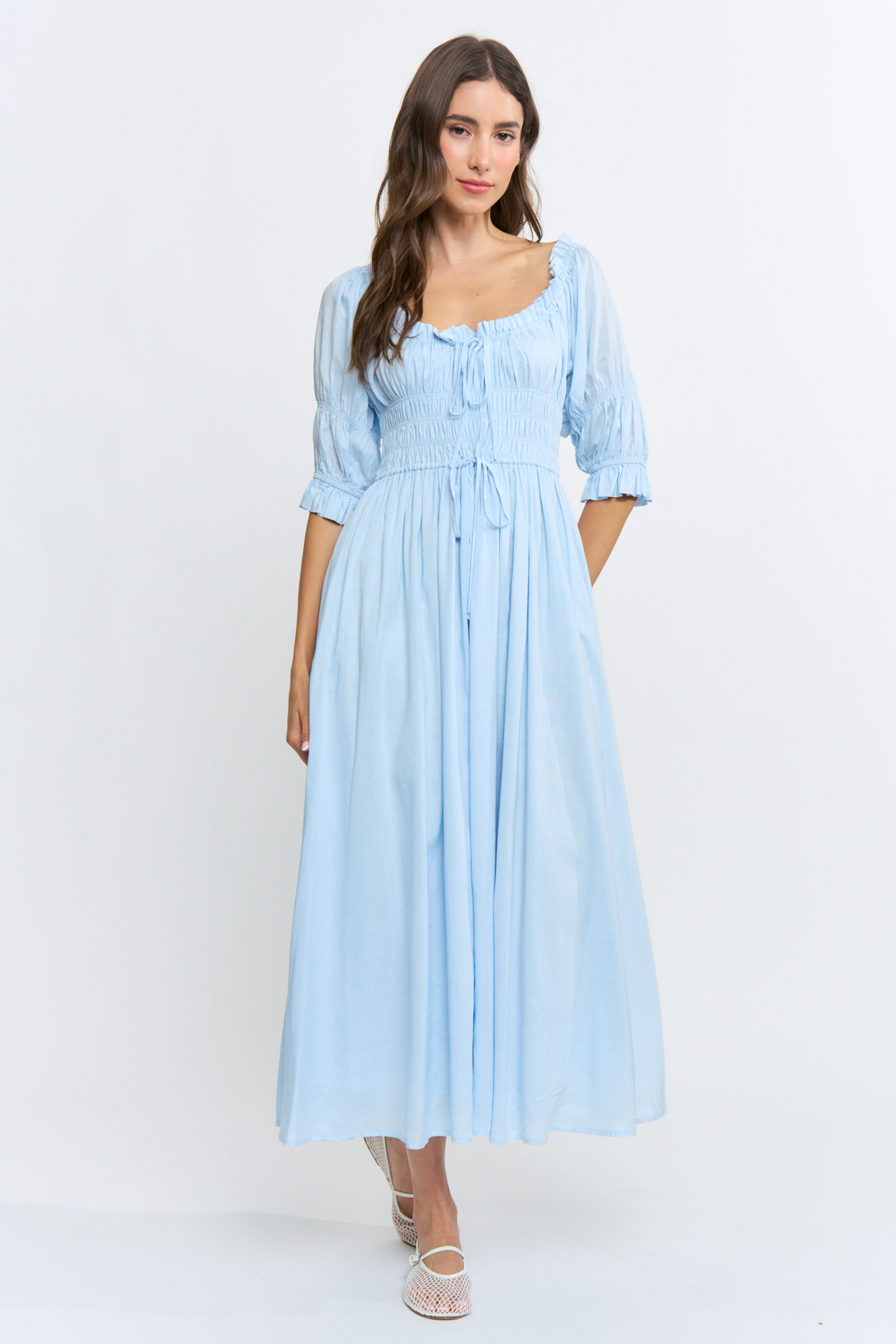 Cami Smocked Midi Dress