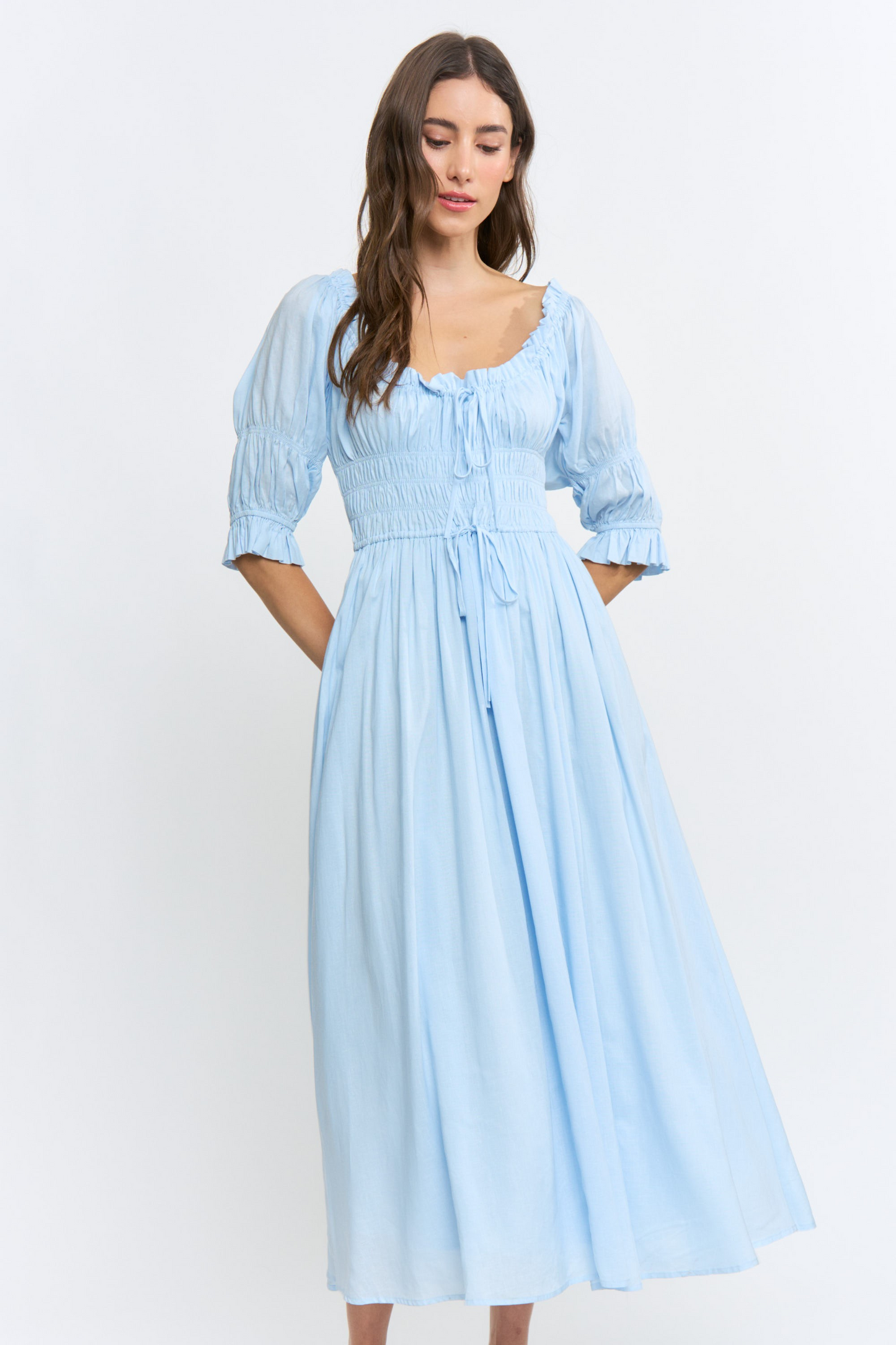 Cami Smocked Midi Dress