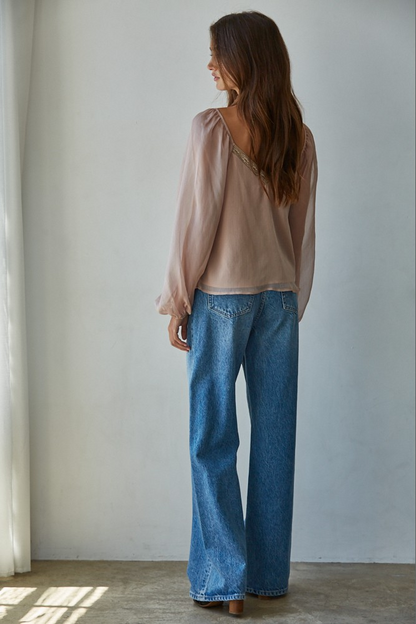 Love Letter Smocked Top