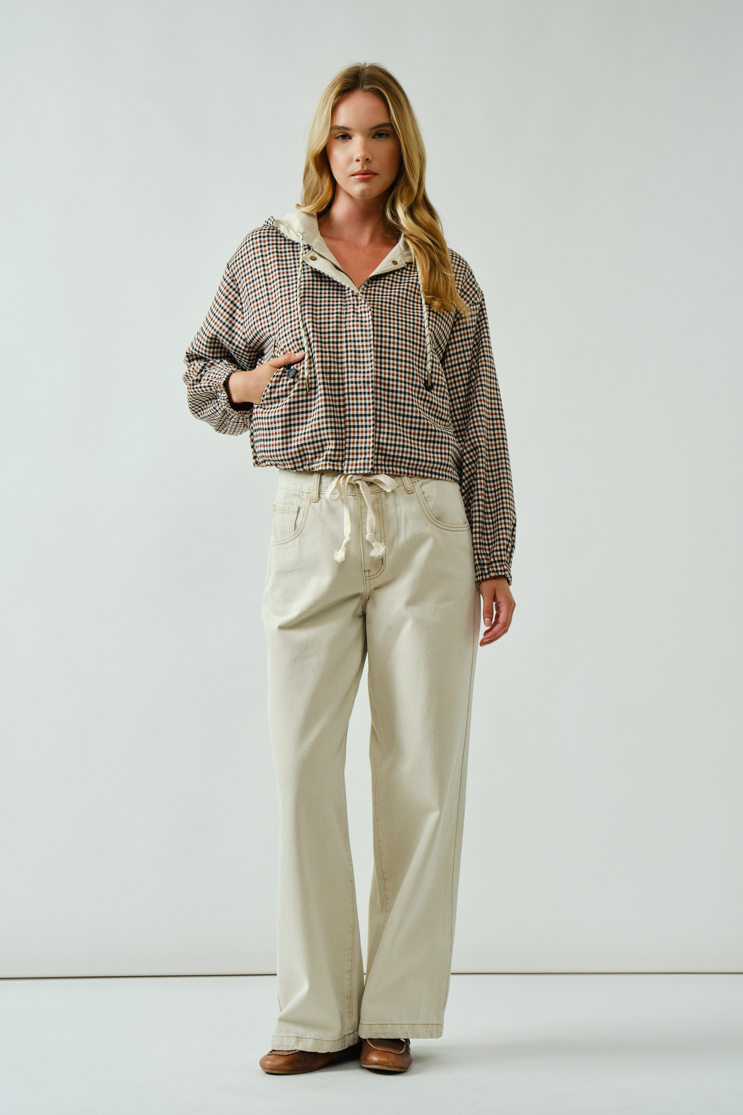 Mae Plaid Jacket