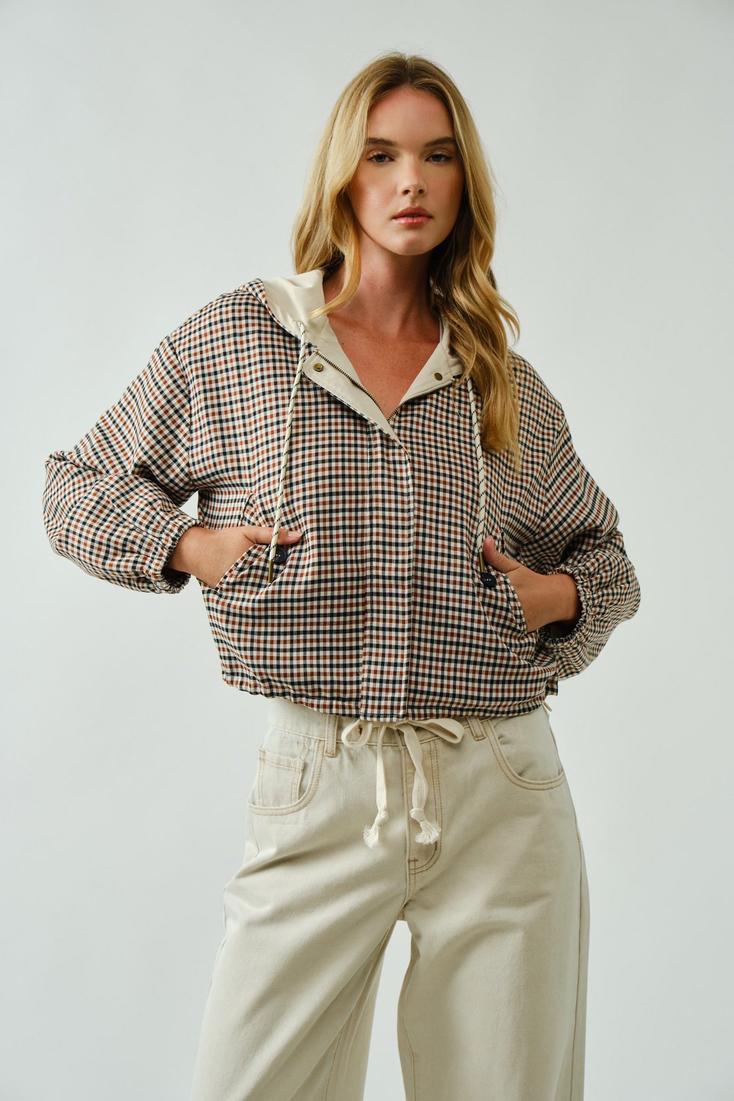 Mae Plaid Jacket