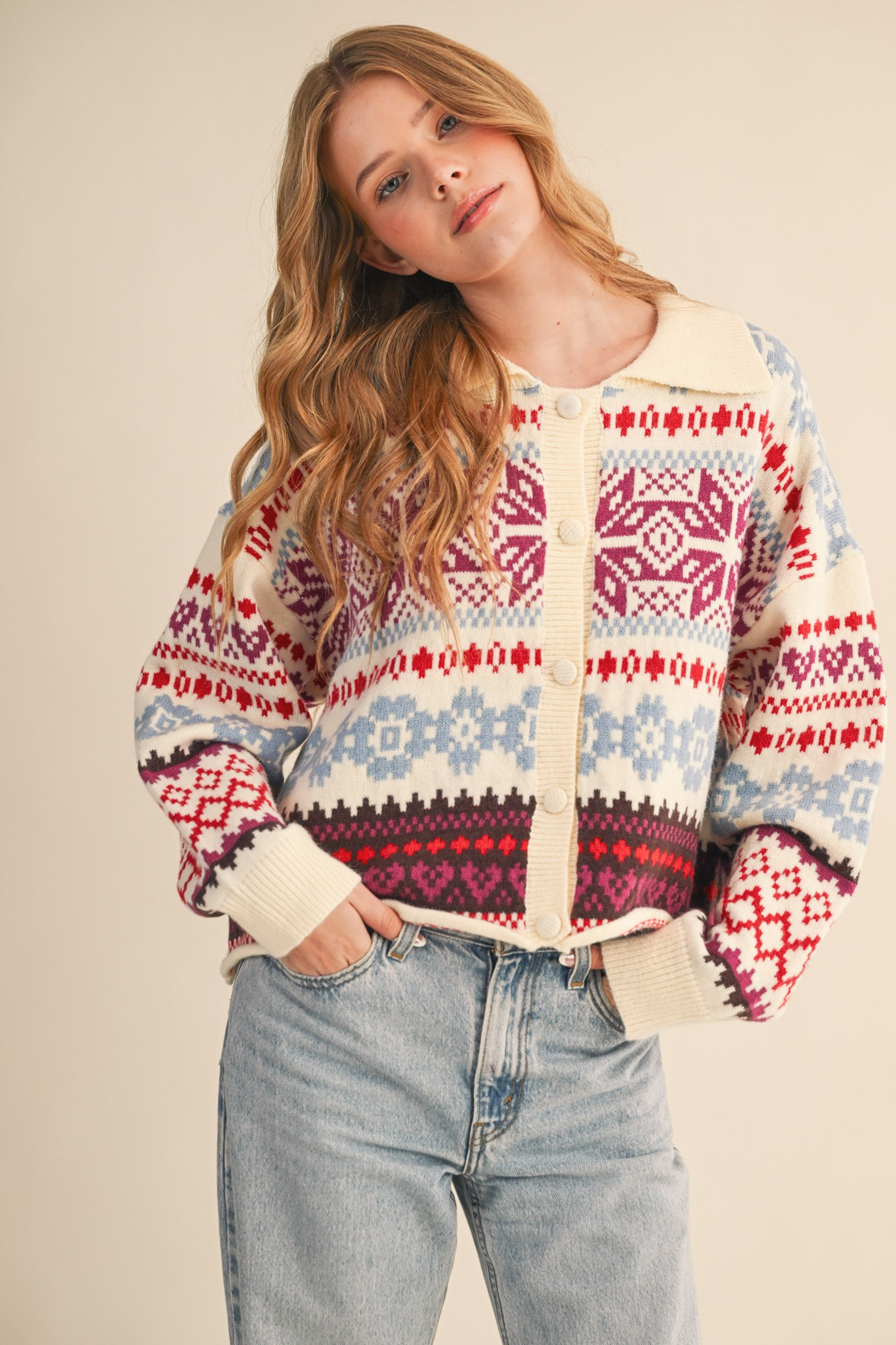 Winterfest Fair Isle Cardigan