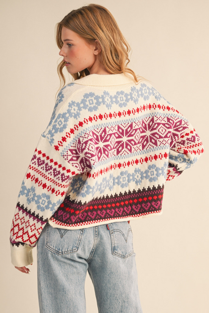 Winterfest Fair Isle Cardigan