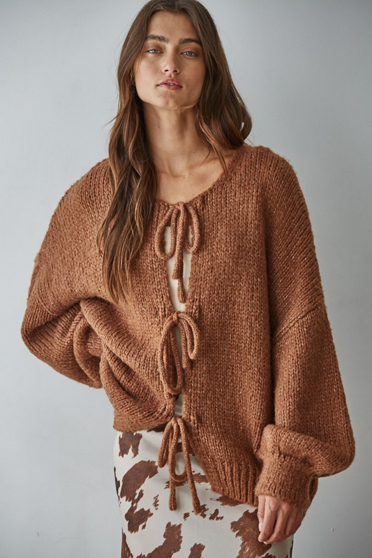 Sadie Tie Front Cardigan
