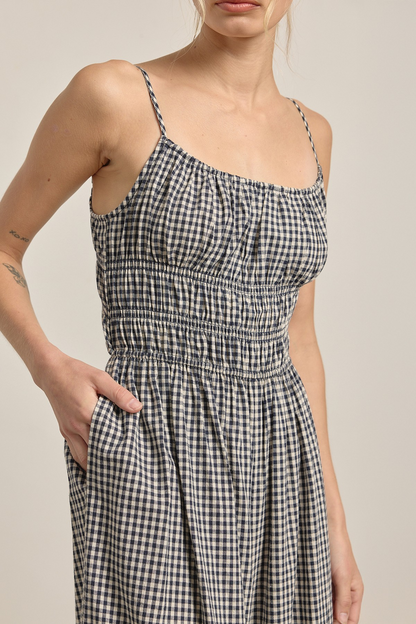 Gingham Wide Fit Jumpsuit