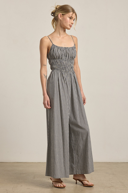 Gingham Wide Fit Jumpsuit