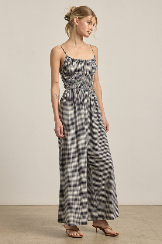 Gingham Wide Fit Jumpsuit