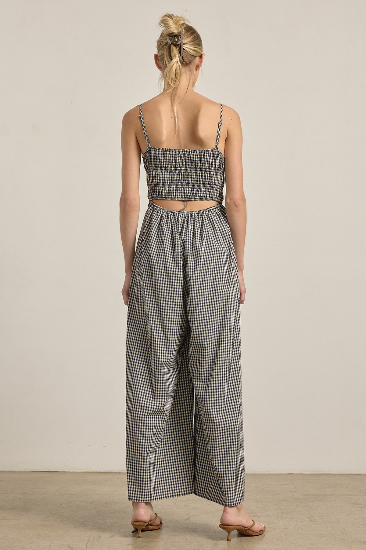 Gingham Wide Fit Jumpsuit