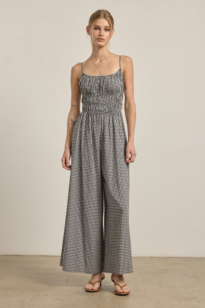 Gingham Wide Fit Jumpsuit