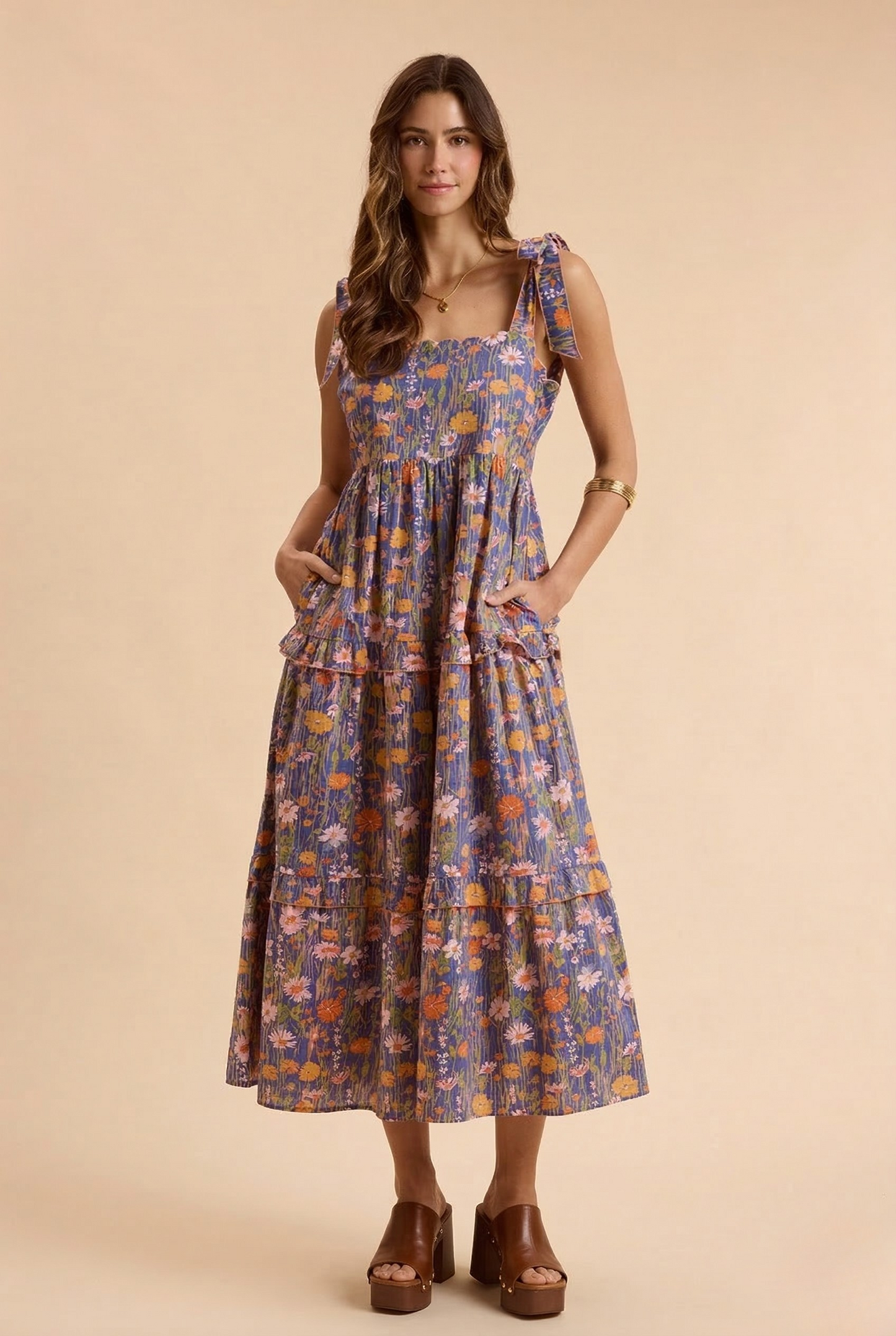 Wildflower Tie-Shoulder Dress