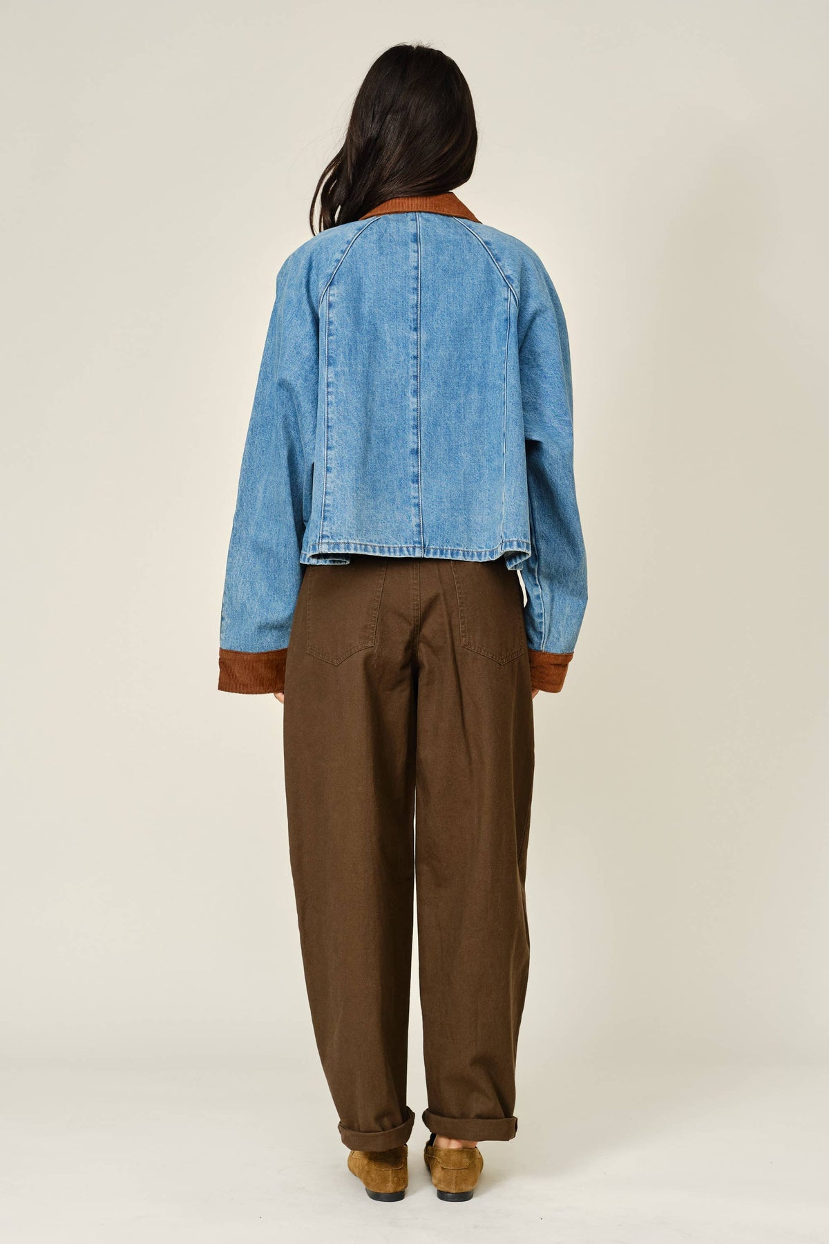Corduroy Contrast Denim Jacket