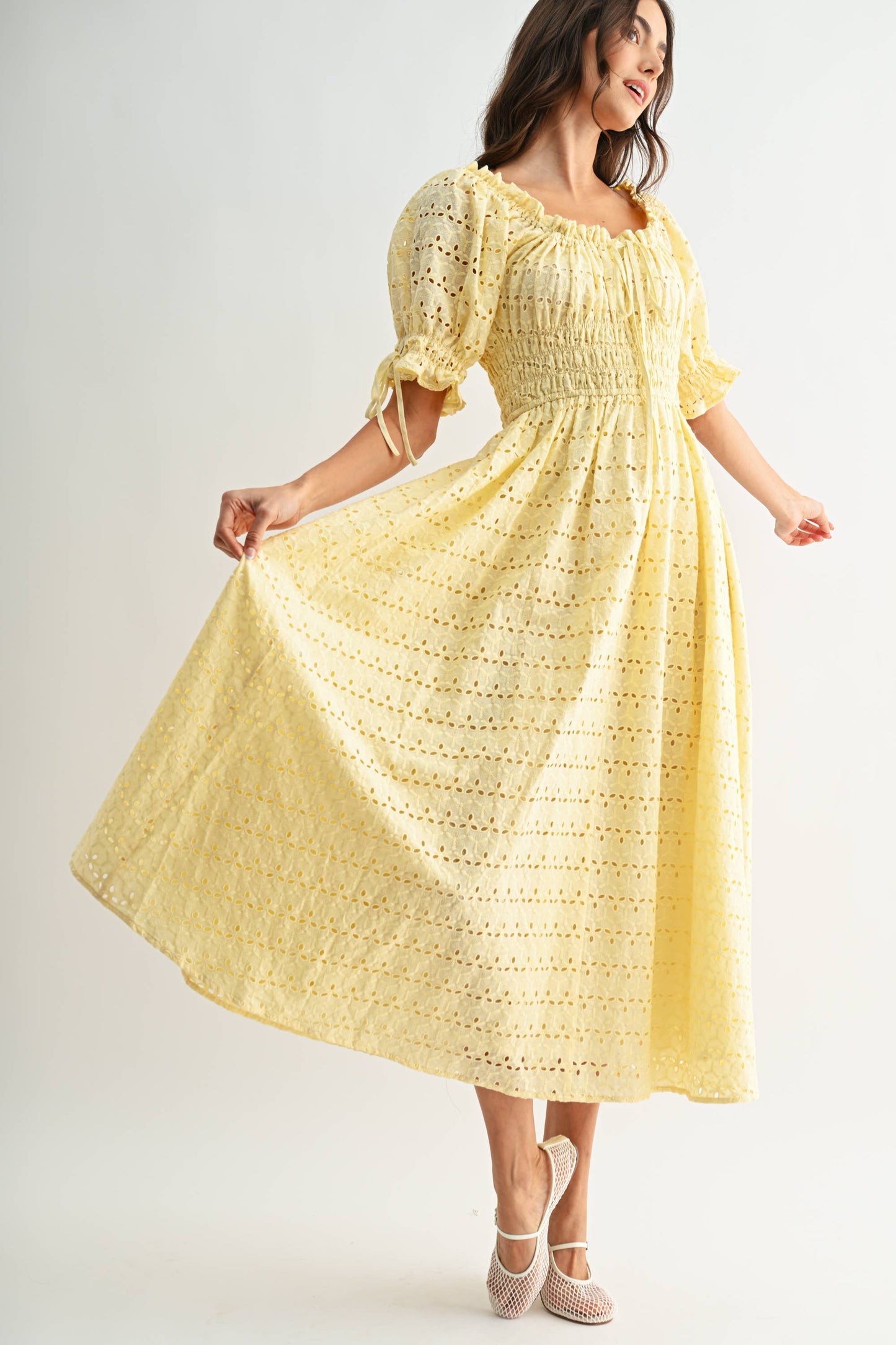 The Elaina Eyelet Maxi