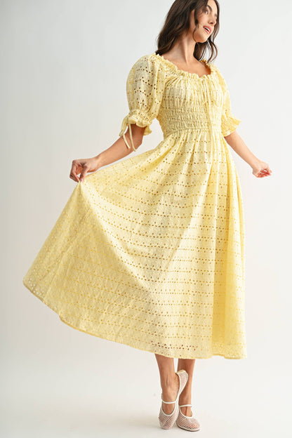 The Elaina Eyelet Maxi