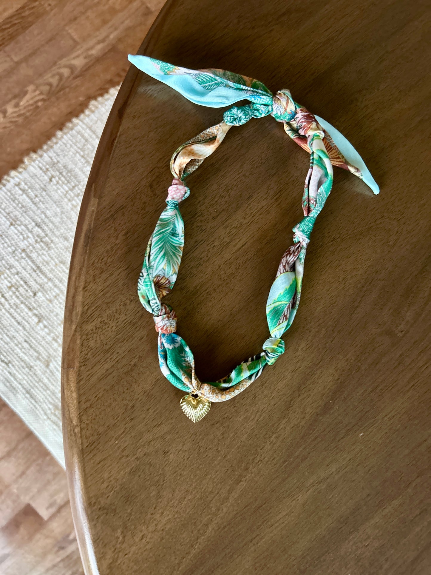 Paradise Scarf Charm Necklace