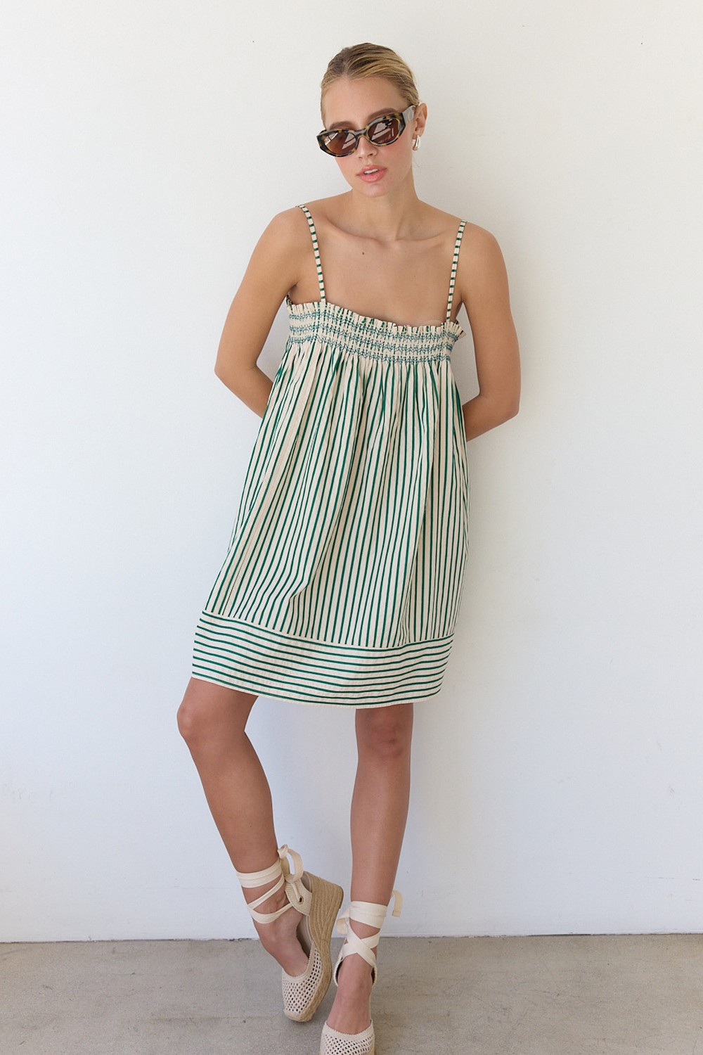 Stripe Babydoll Dress
