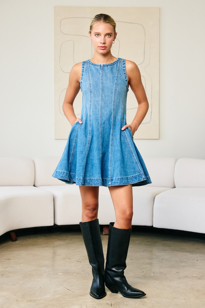 Loretta Denim Mini Dress