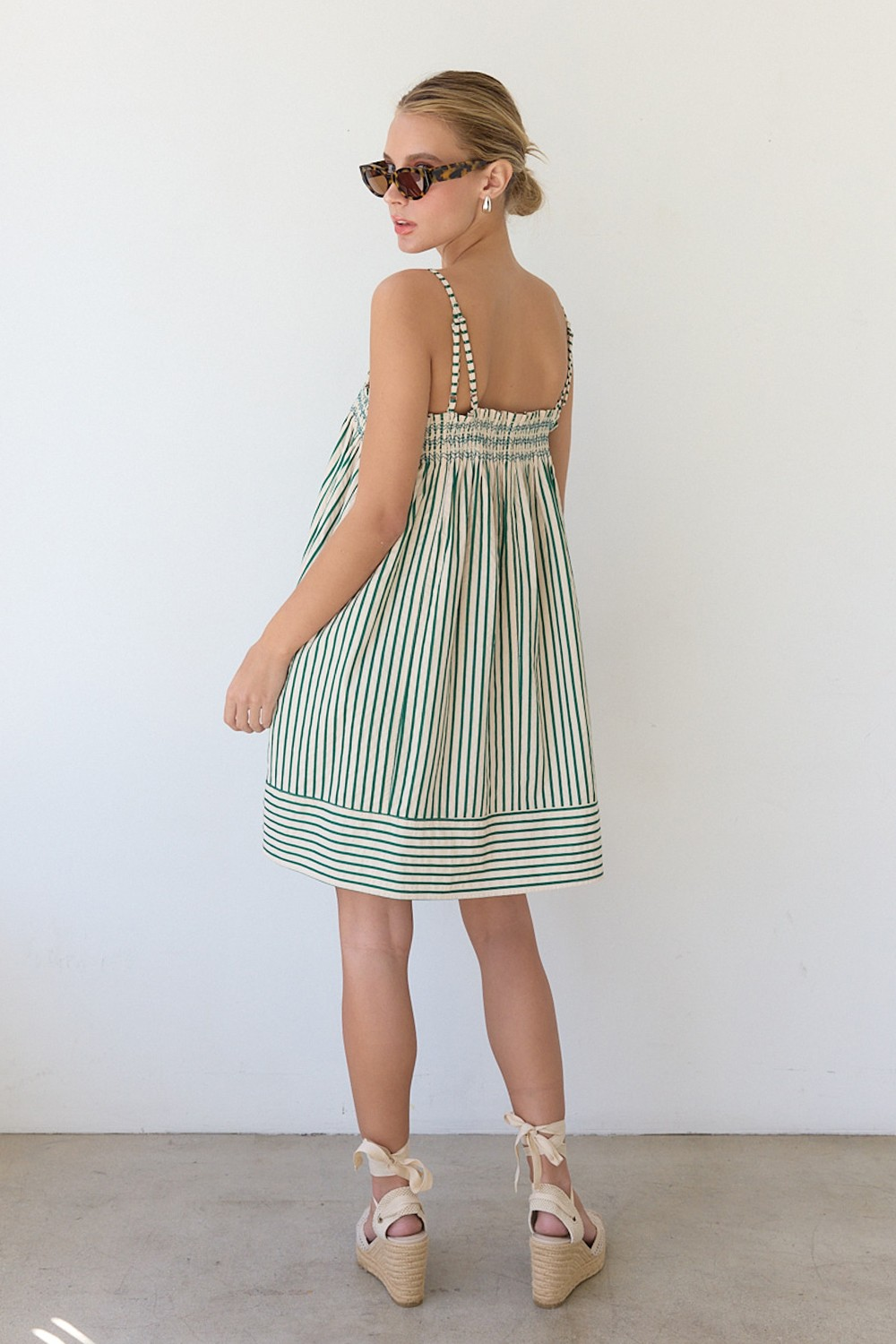 Stripe Babydoll Dress