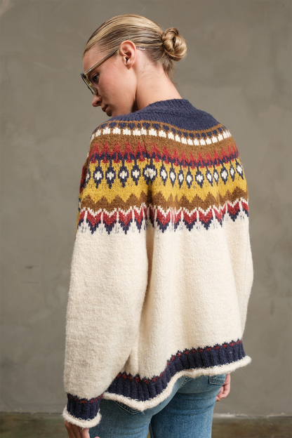 Nordic Pattern Cardigan
