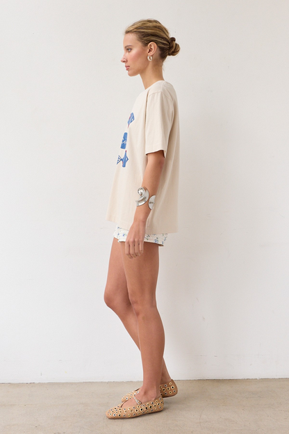 Fish Graphic Tee With Stitch