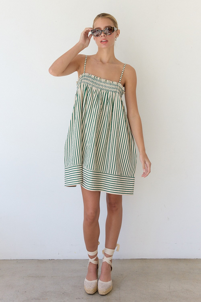 Stripe Babydoll Dress
