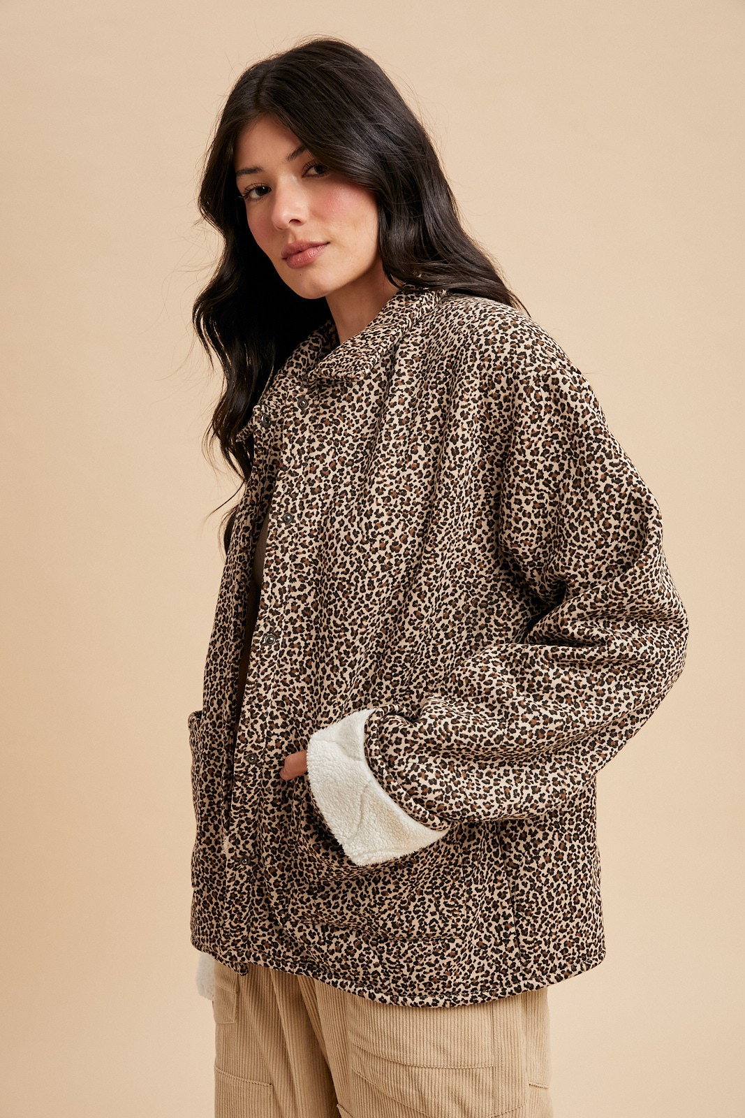 The Classic Leopard Sherpa Jacket