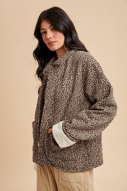 The Classic Leopard Sherpa Jacket