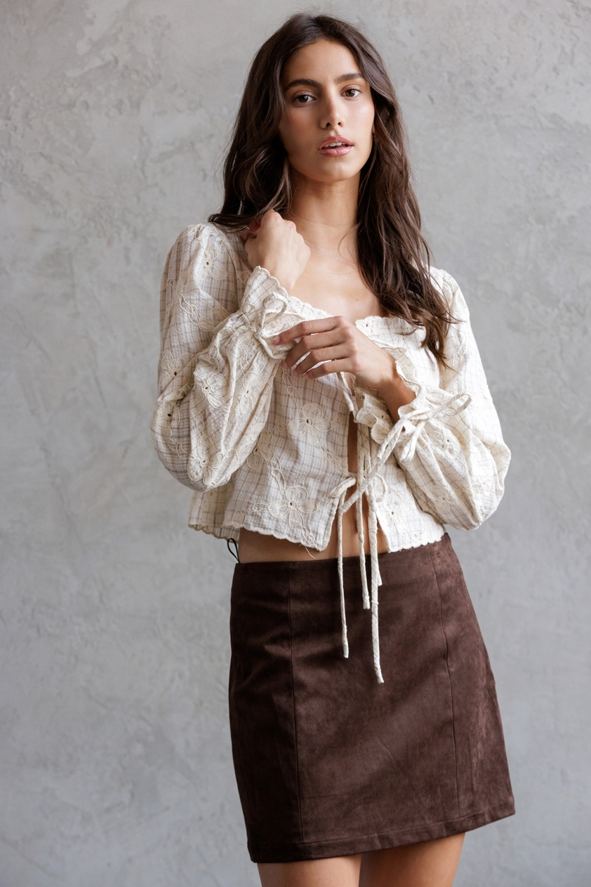 Maris Embroidered Floral Top