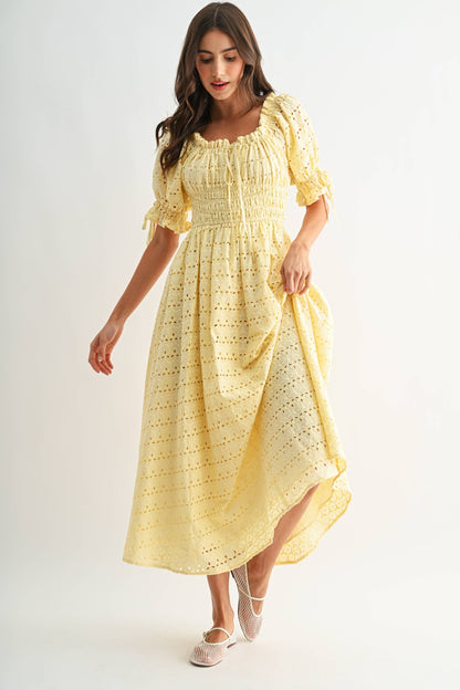 The Elaina Eyelet Maxi