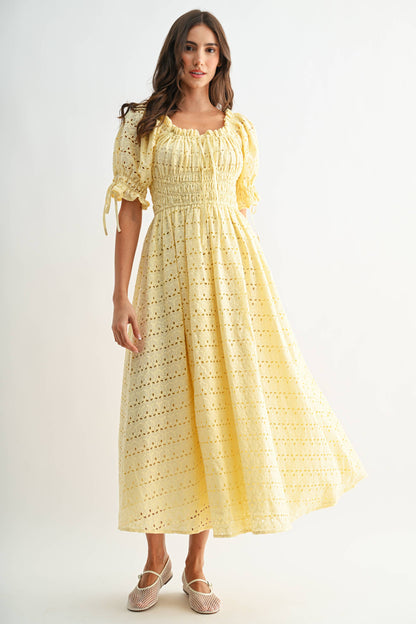 The Elaina Eyelet Maxi