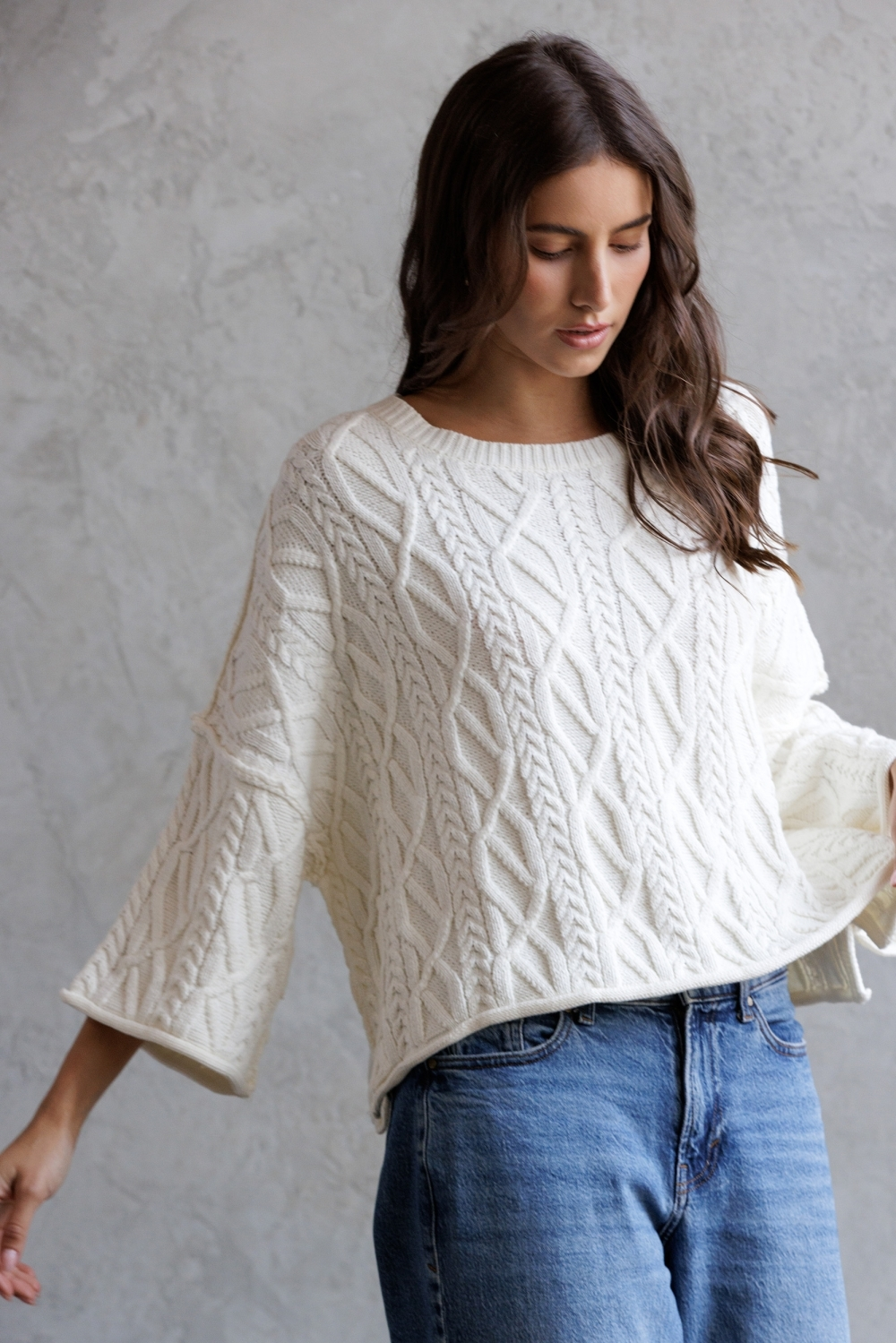 Carlie Knit Cropped Sweater