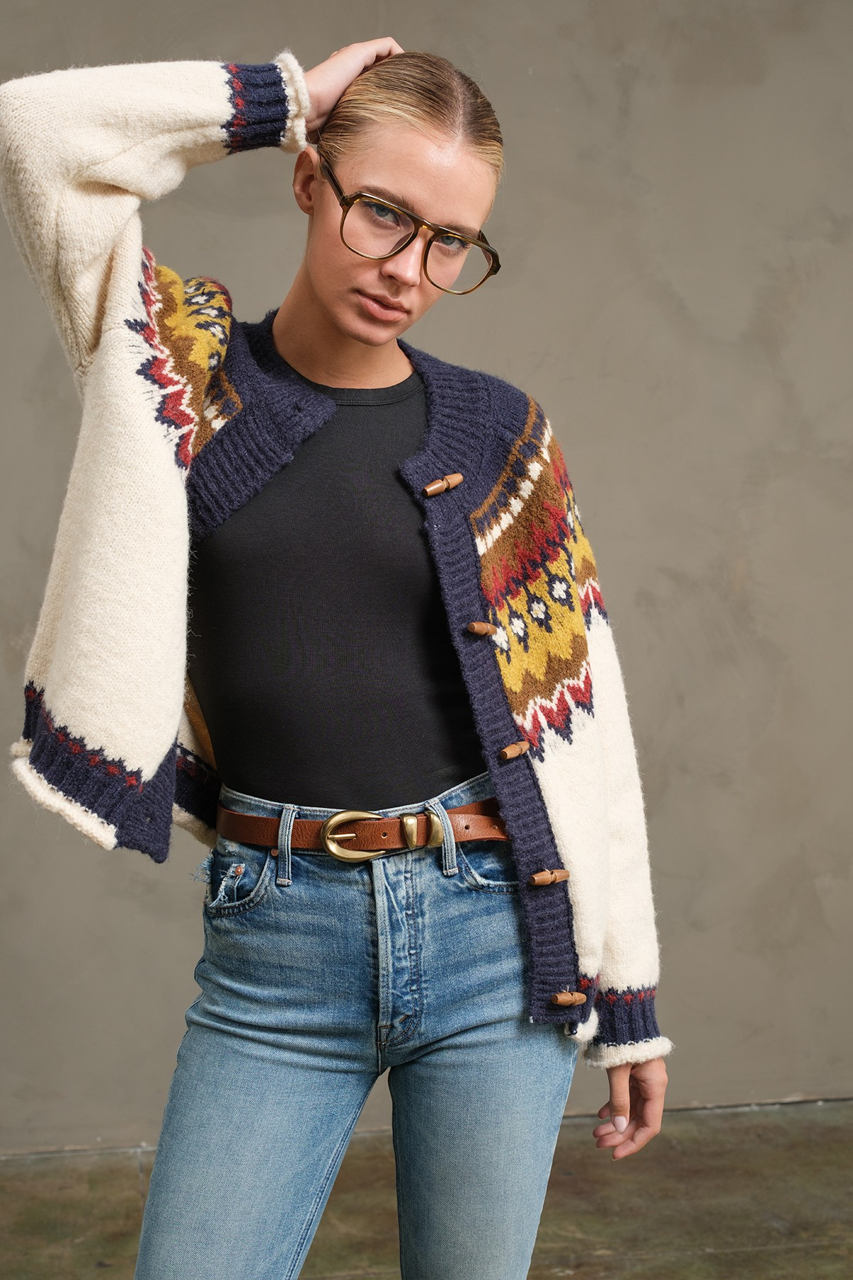 Nordic Pattern Cardigan