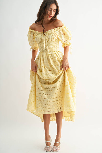 The Elaina Eyelet Maxi