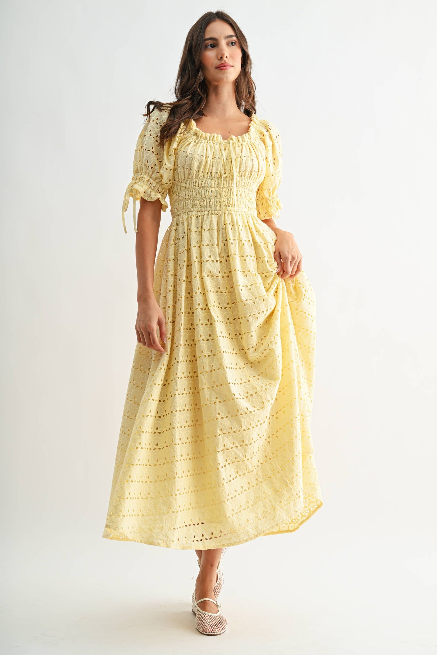 The Elaina Eyelet Maxi