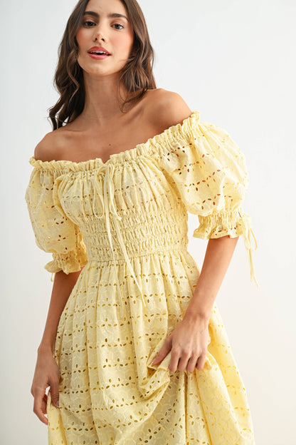 The Elaina Eyelet Maxi