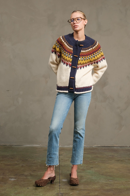 Nordic Pattern Cardigan