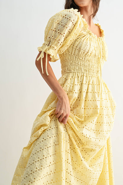 The Elaina Eyelet Maxi