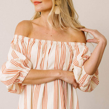 Cherry Pinstripe Ace Dress