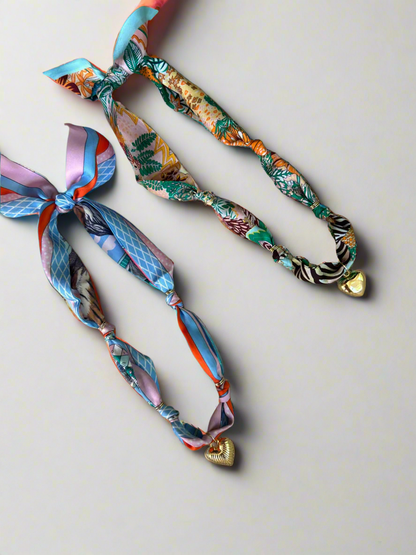 Paradise Scarf Charm Necklace