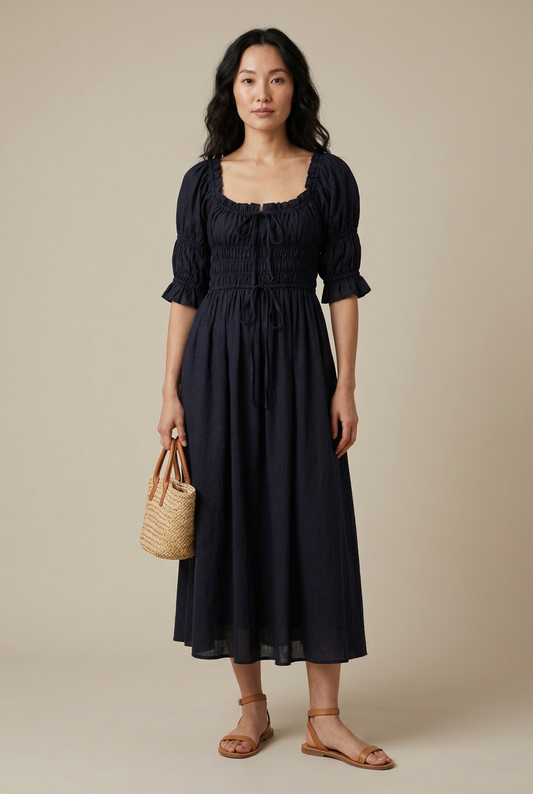 Cami Smocked Midi Dress