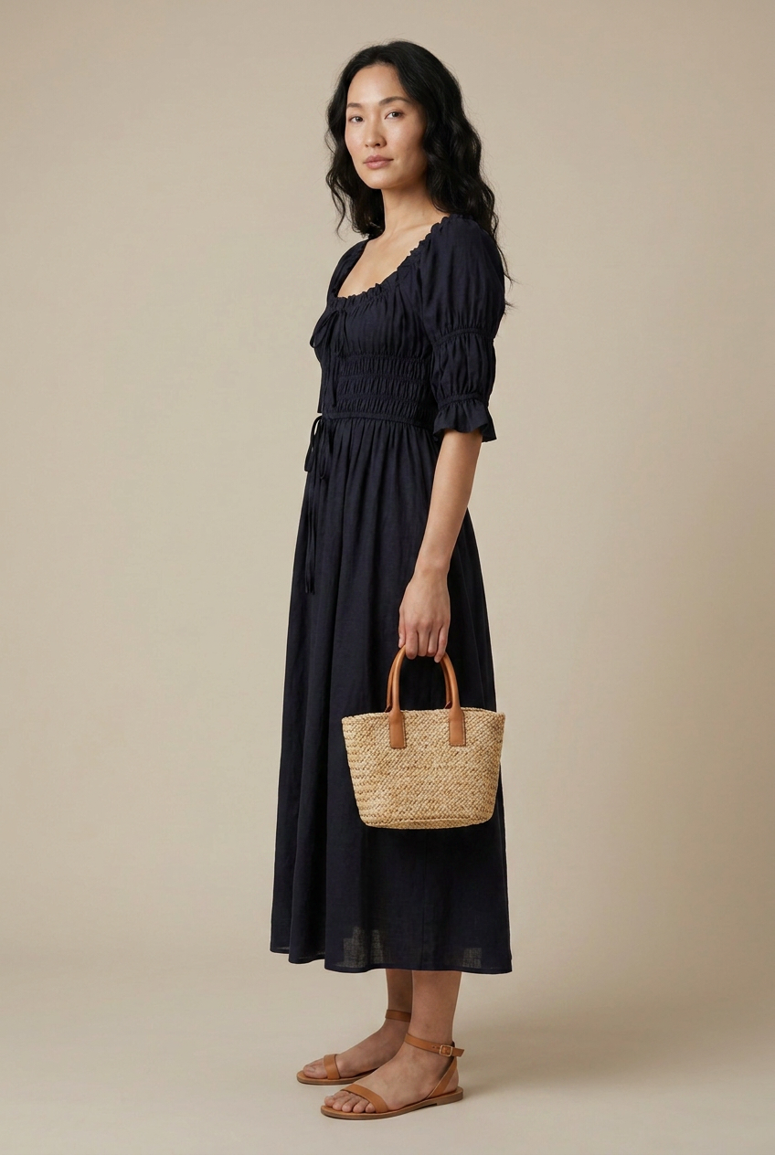 Cami Smocked Midi Dress