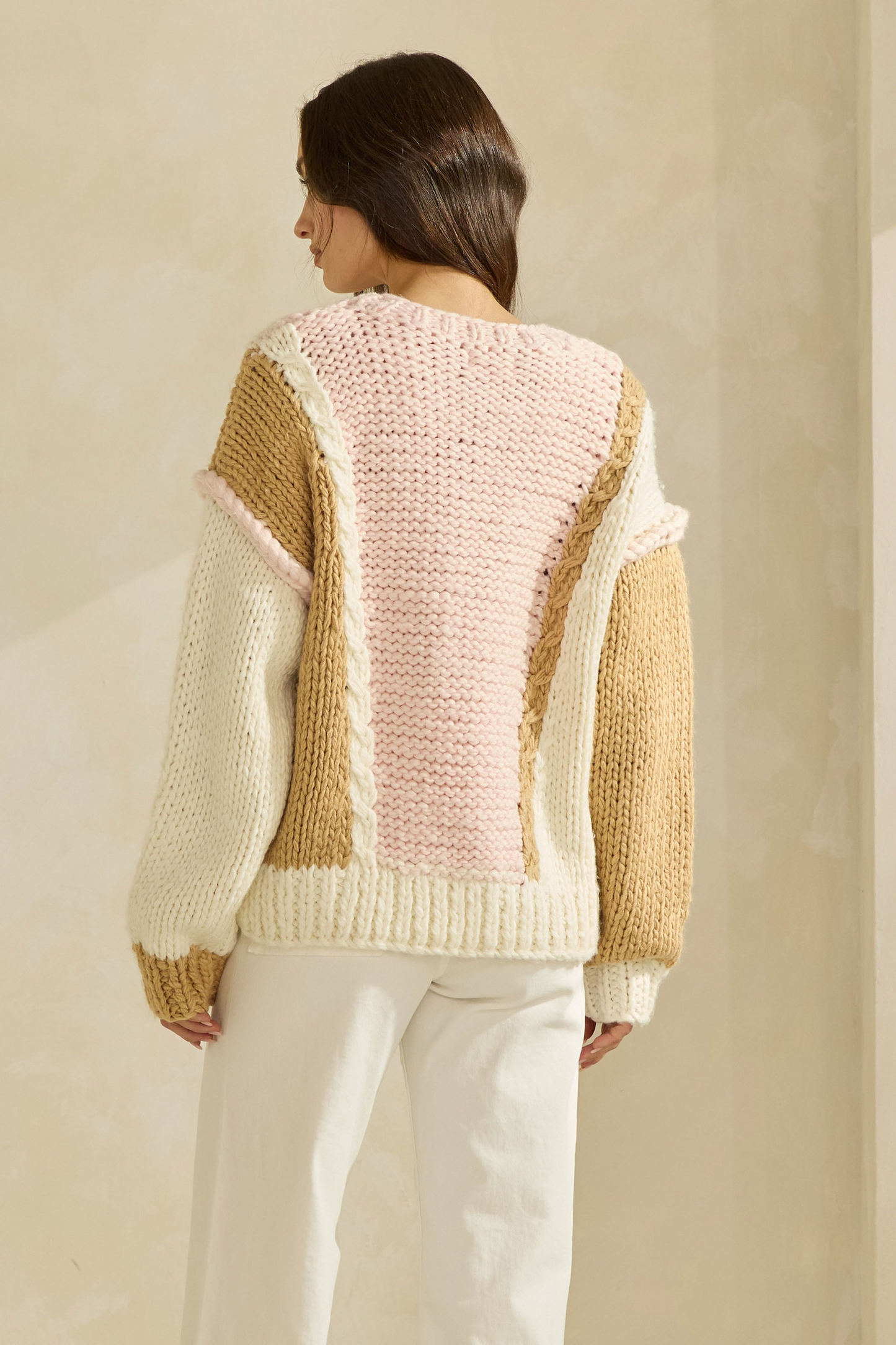 Colorblock Chunky Sweater